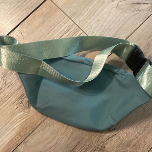Sea Foam Green Colored Two Pouch Fanny Pack - Picture 3 of 5